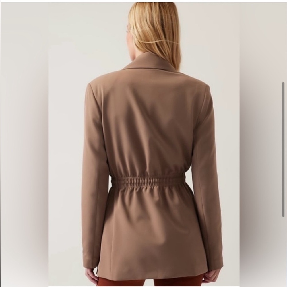 Athleta Endless Blazer Primatwill Open Front with Waist Tie Black Size 0 NWOT - Picture 5 of 13